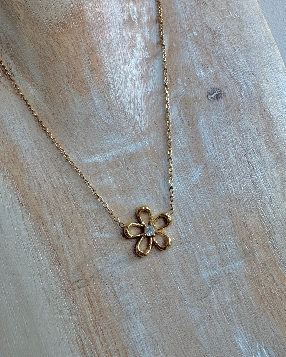 Blossom Flower Gold Chain Necklace