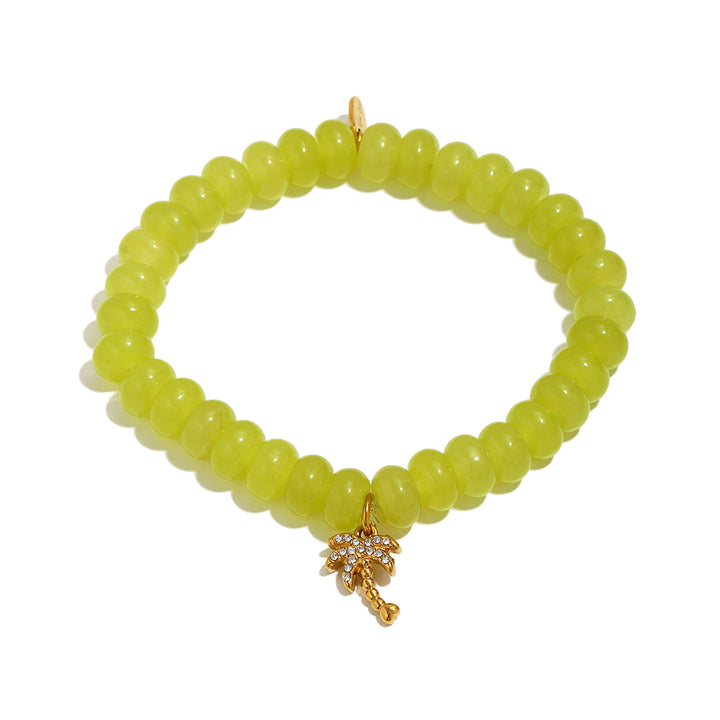 Lime Palm Tree Sunkissed Charm Bracelet