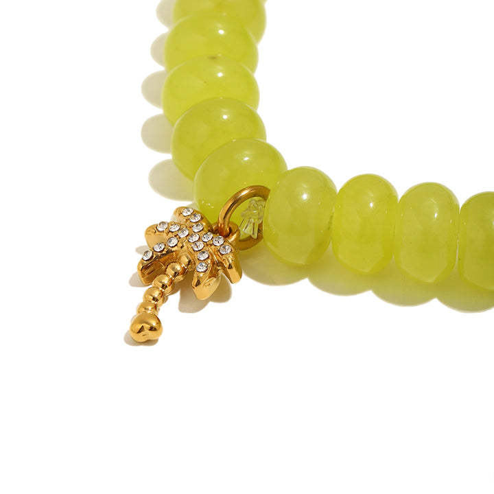 Lime Palm Tree Sunkissed Charm Bracelet