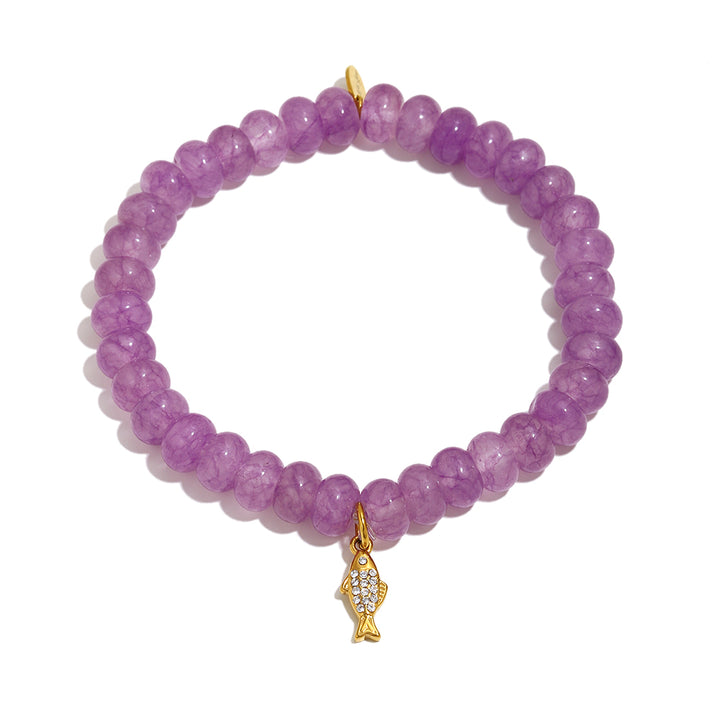 Purple Fish Sunkissed Charm Bracelet