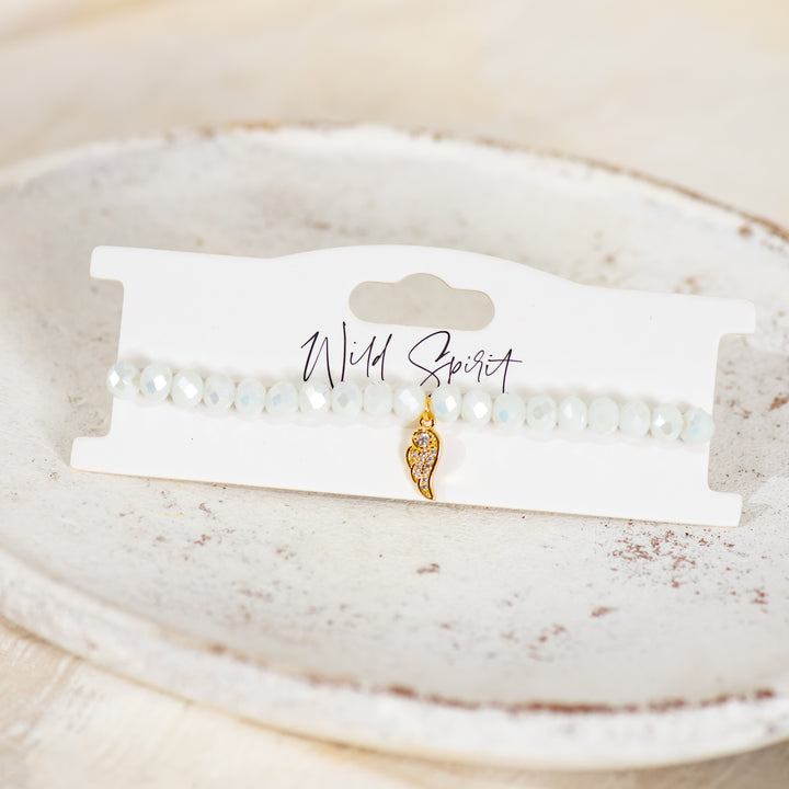 The White Wing Twilight Charm Bracelet