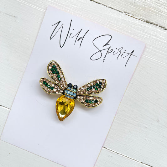 Yellow Bee Brooch