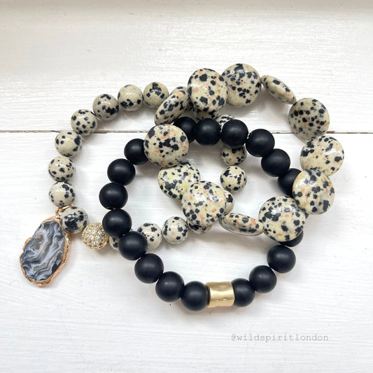 Dalmatian Set of 3 Bracelets