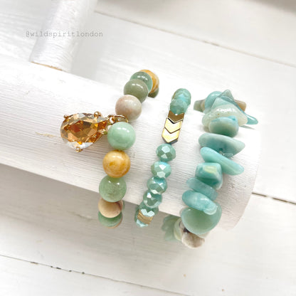 Amazonite Set of 3 Bracelets