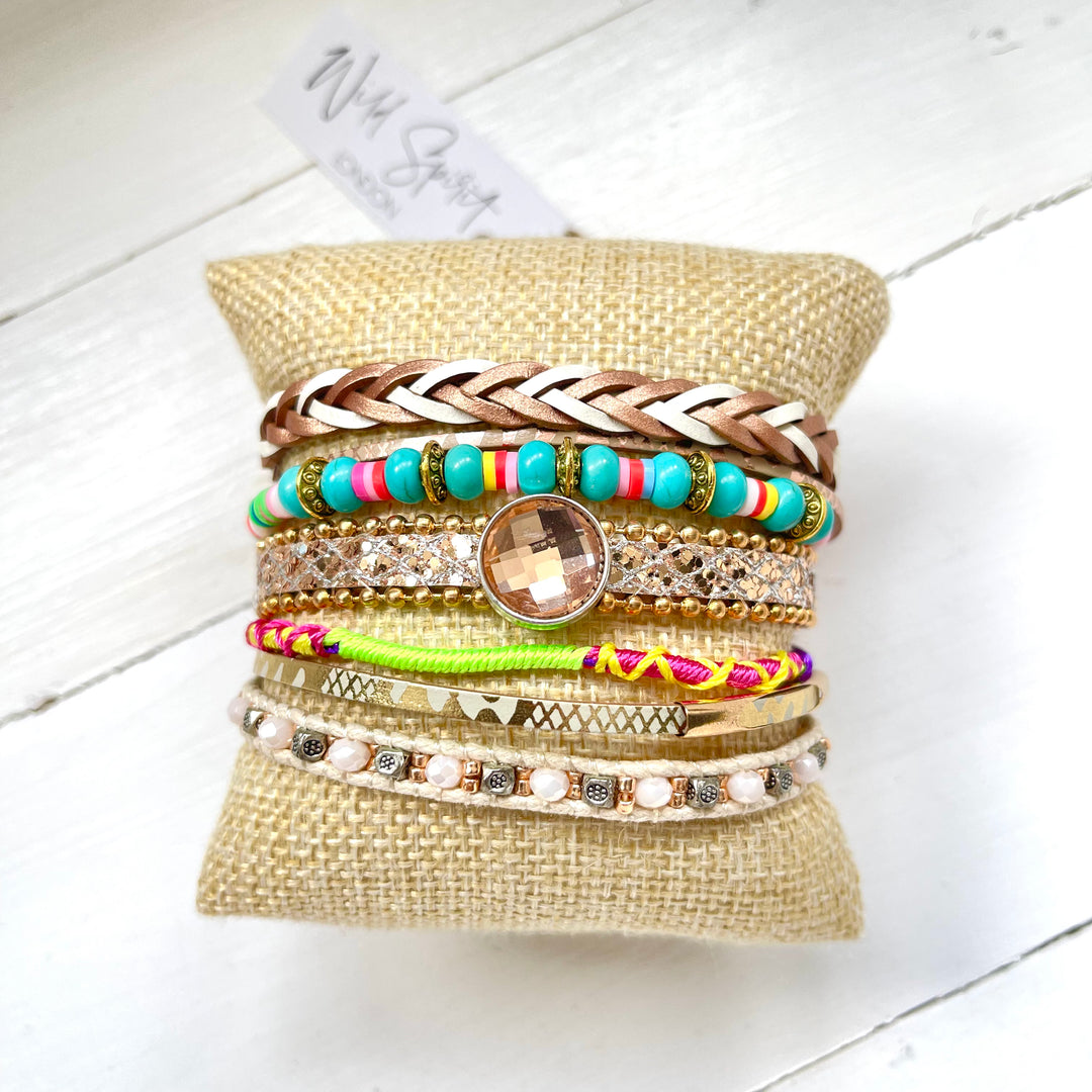 Paloma Boho Cuff Layered Bracelet