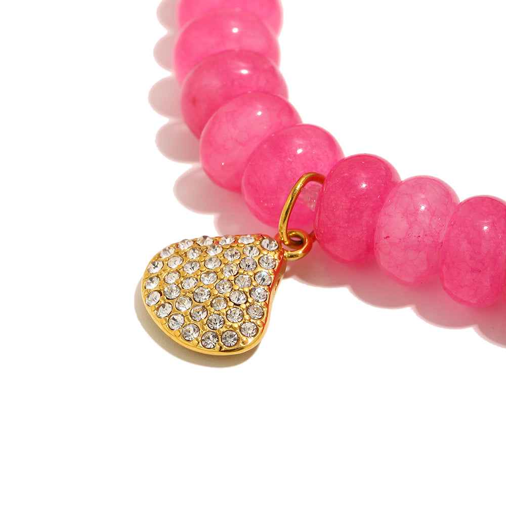 Pink Shell Sunkissed Charm Bracelet