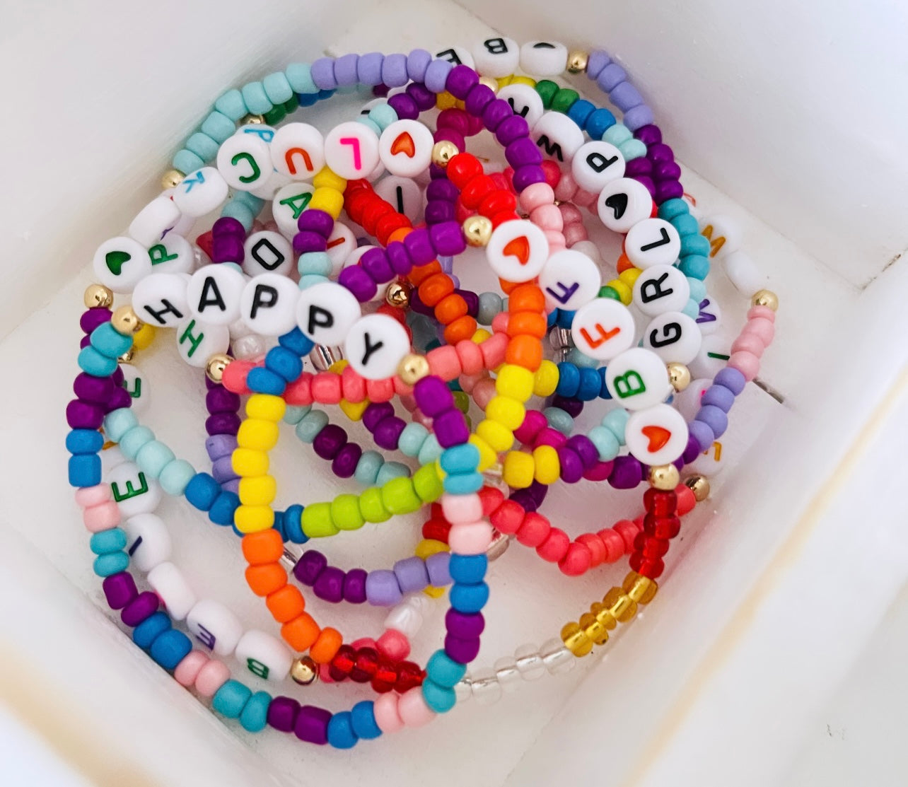 Set of 12 Teen Bead Bracelet