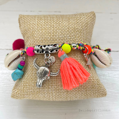 Coral Charm Bracelet