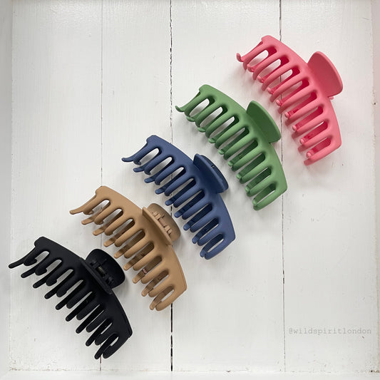 Pack of 5 Large Hair Claws - MIX B