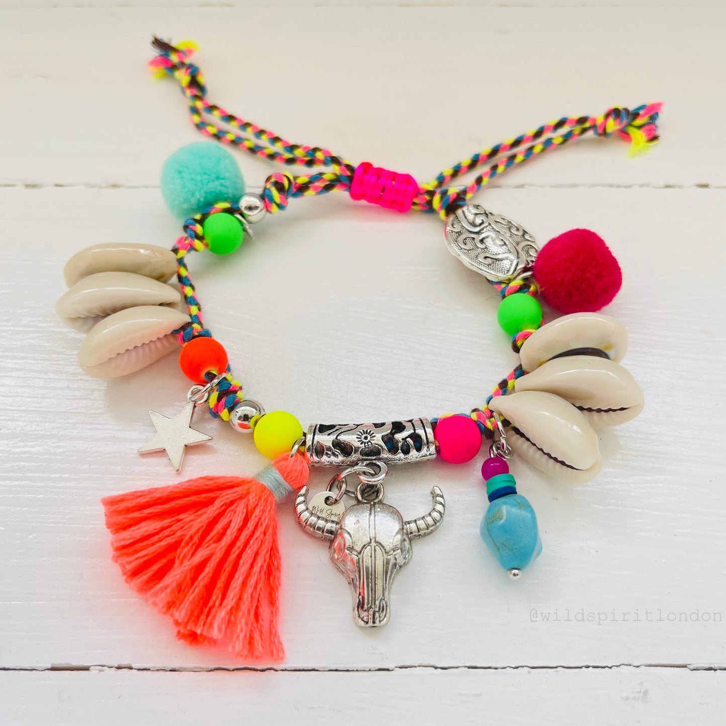 Coral Charm Bracelet